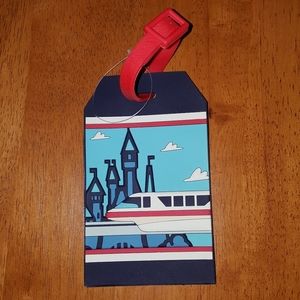 Disney World Monorail with Castle Luggage Tag